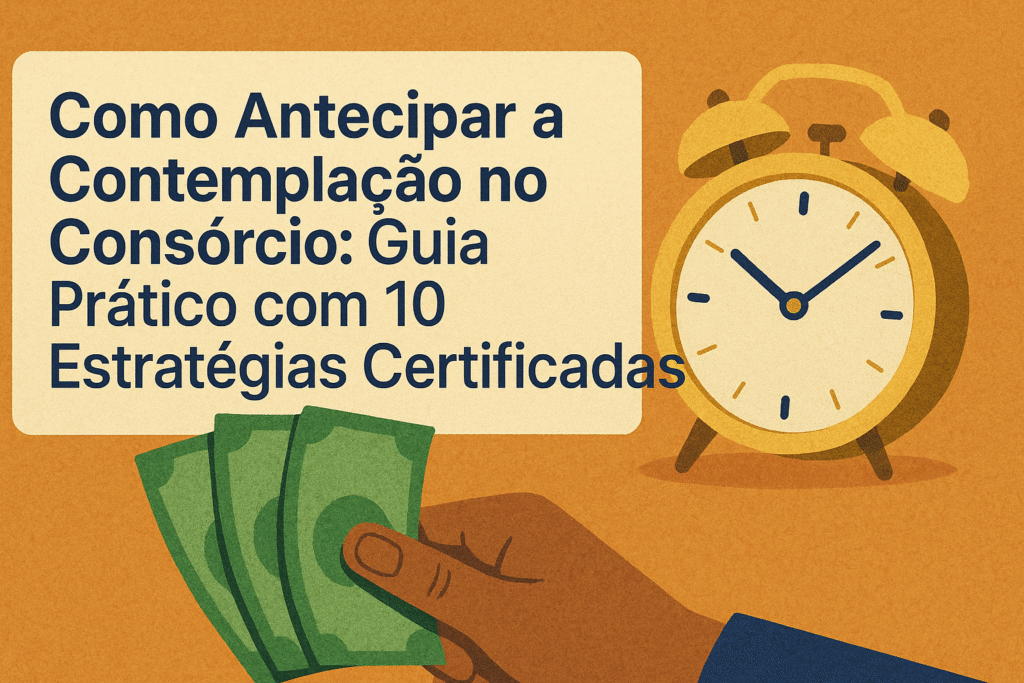 Exemplo prático: Como Antecipar a Contemplação no Consórcio: Guia Prático com 10 Estratégias Certificadas
